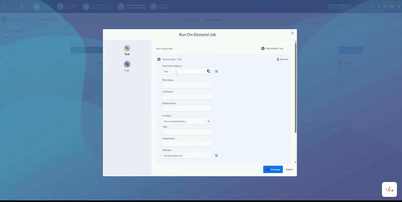 Provisioning a Webex Calling user in Variphy